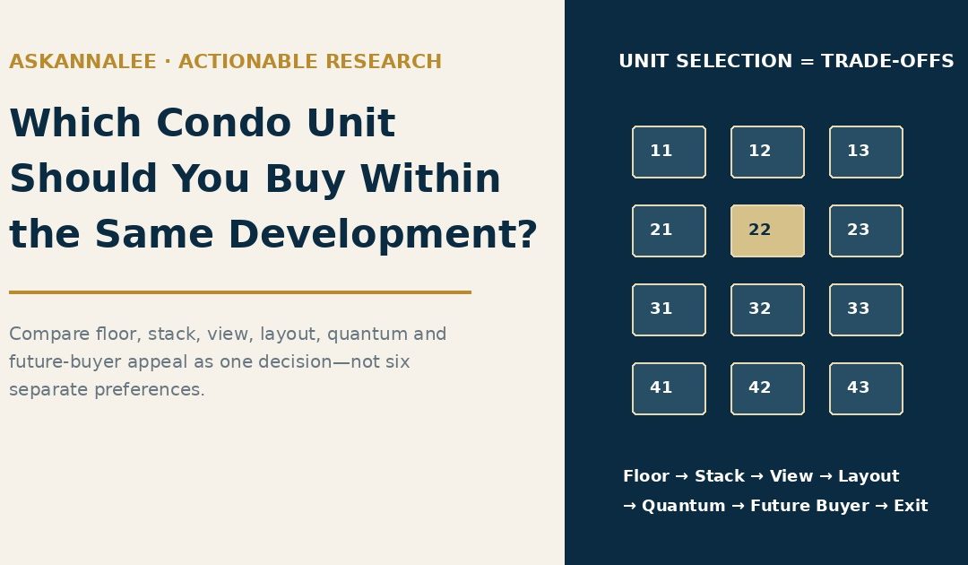 Which Condo Unit Should You Buy Within the Same Development?